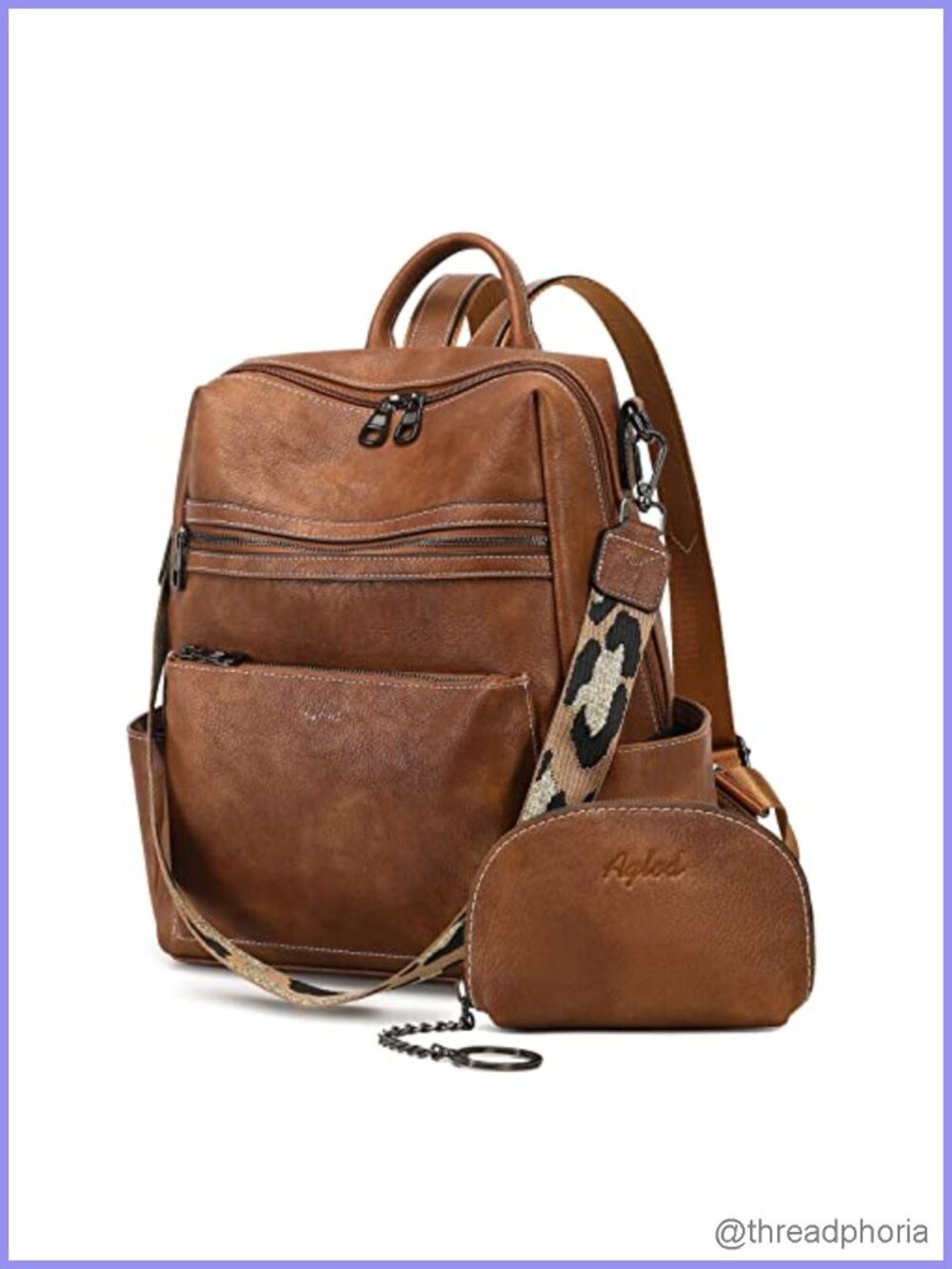 Women's Vegan Leather Backpack Purse Fashion Travel Work Handbag